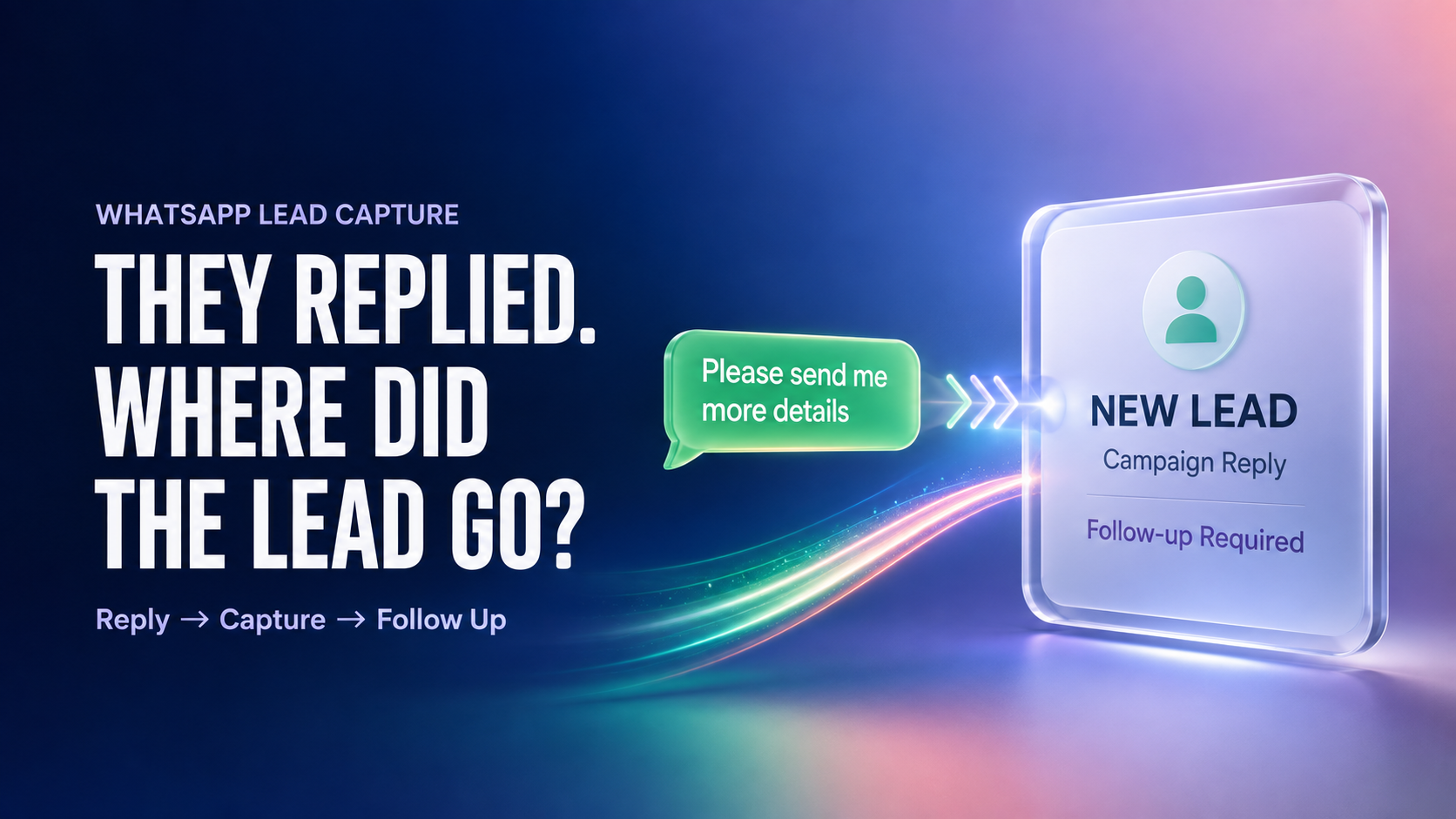 They Replied to Your WhatsApp Campaign. Where Did the Lead Go?