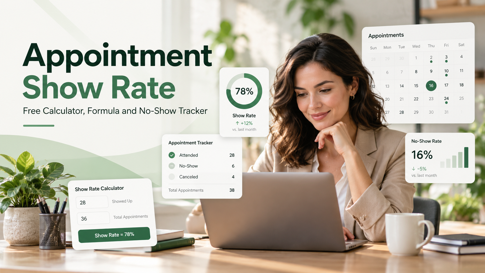 Appointment Show Rate: Free Calculator, Formula and No-Show Tracker
