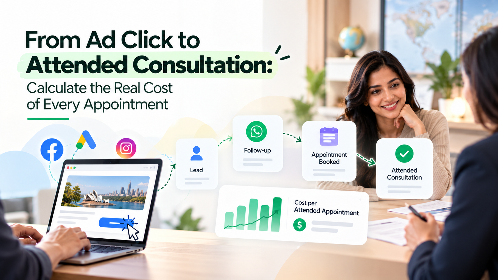 From Ad Click to Attended Consultation: Calculate the Real Cost of Every Appointment